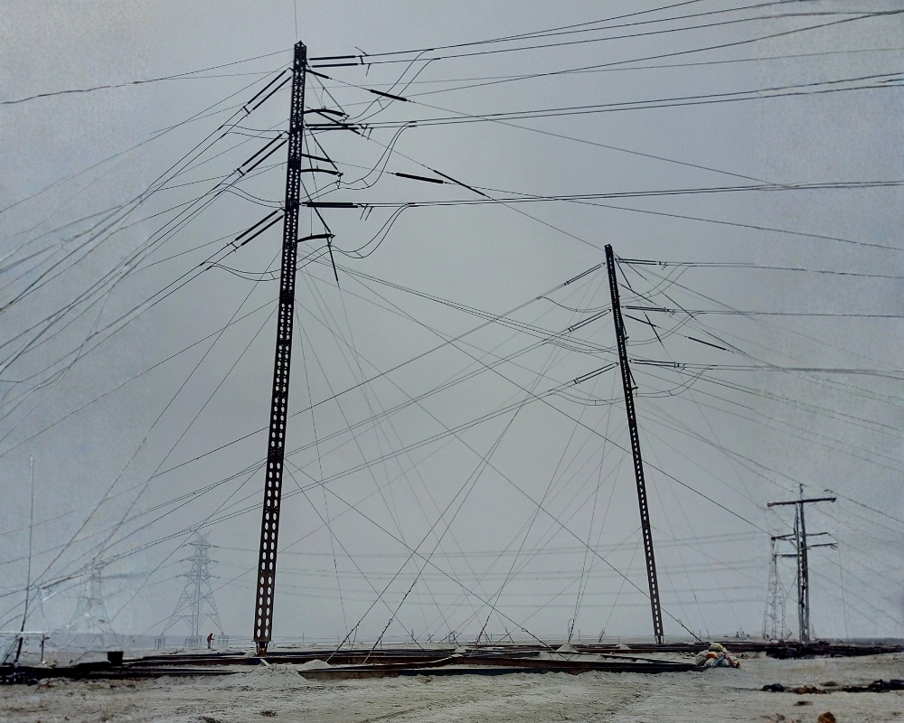Materials transported by country boat to a roadless ERS Tower deployment site