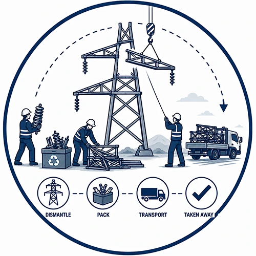 De-rigging & removal