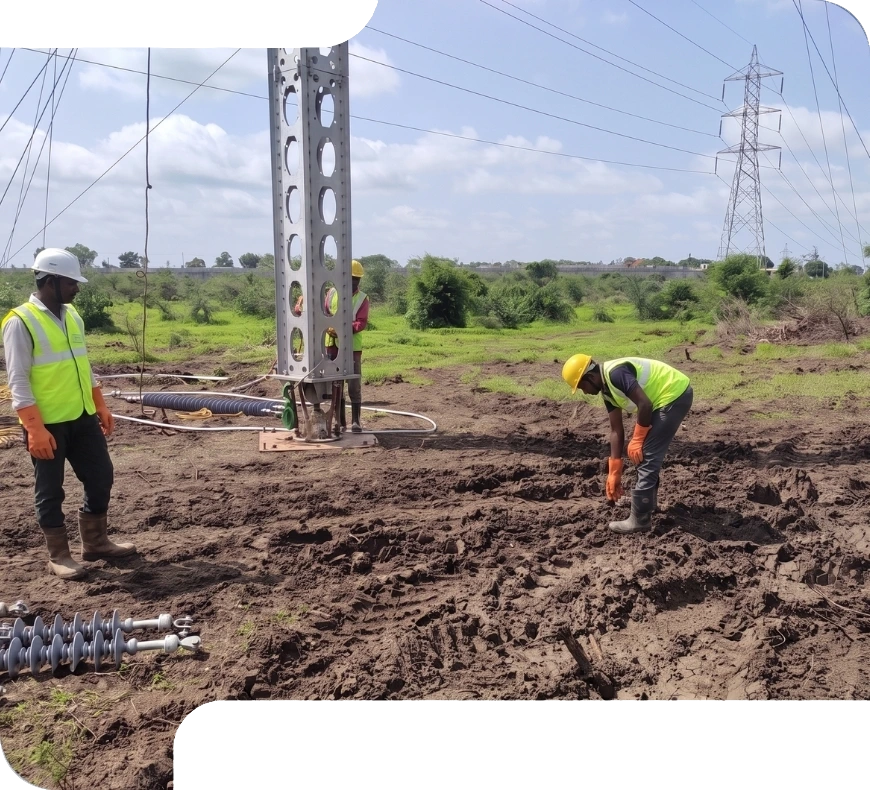 IEEE 1070 certified ERS Tower supply by HTSE for 33 kV to 800 kV networks