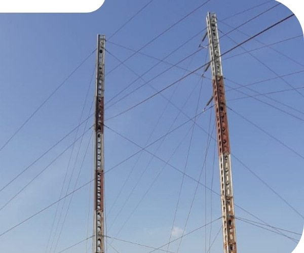 ERS Tower creating a temporary line diversion and bypass for right-of-way change